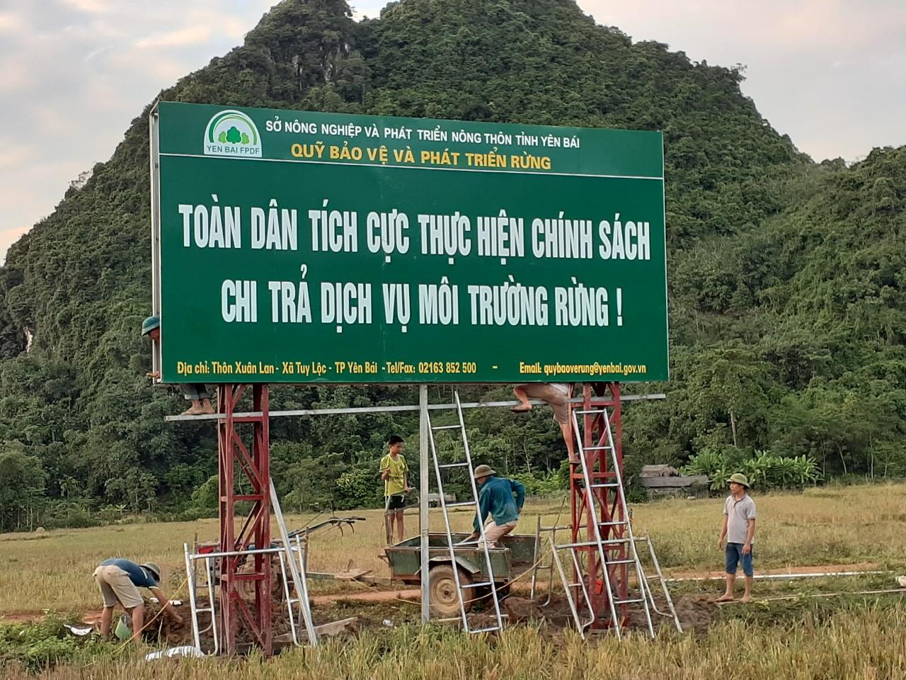 Công trình chào mừng 60 năm ngày lâm nghiệp Việt Nam (28-11-1959 - 28-11-2019) của Quỹ Bảo vệ và Phát triển rừng tỉnh Yên Bái