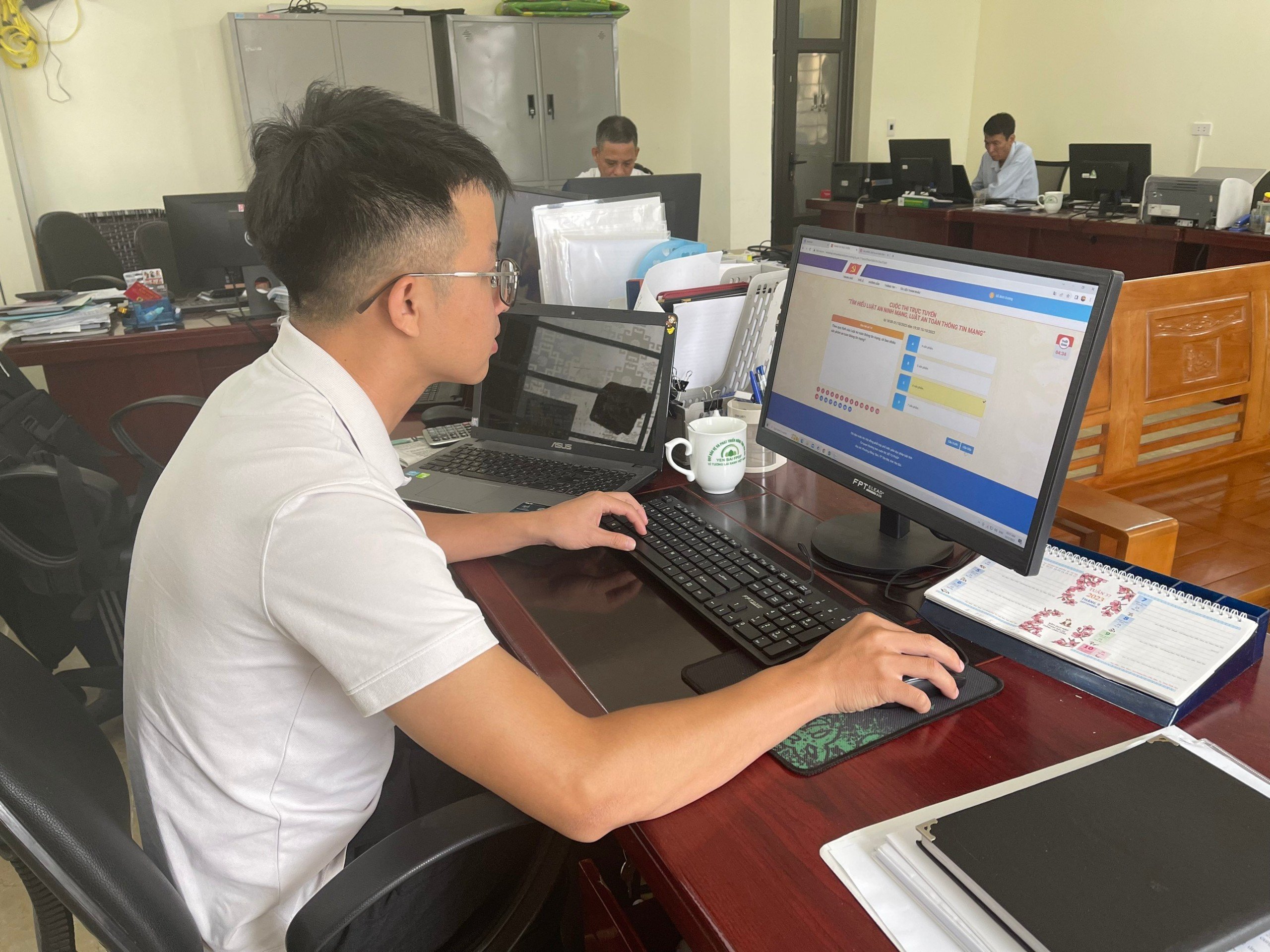 Viên chức, người lao động Quỹ Bảo vệ và phát triển rừng tỉnh Yên Bái tích cực tham gia các cuộc thi trực tuyến