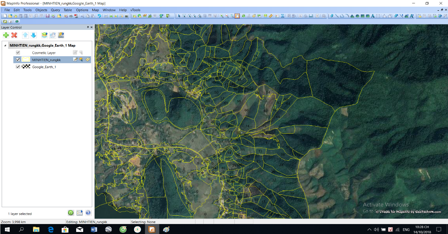 Quỹ Bảo vệ và phát triển rừng ứng dụng công nghệ giải đoán ảnh vệ tinh trong xác định diện tích rừng có cung ứng dịch vụ môi trường rừng